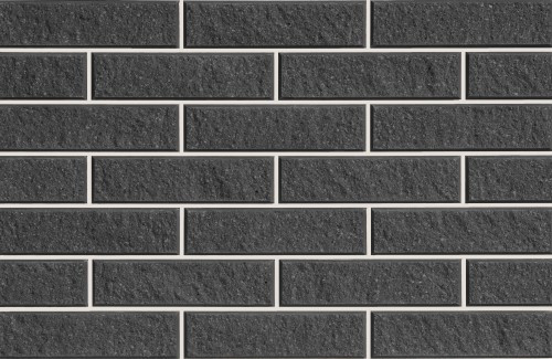 Плитка фасадная LAND BRICK колотая черная 250х22х65 мм