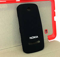 Чехол для Nokia Asha 305 накладка бампер противоударный Case черный