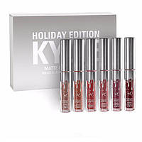 Набор жидких матовых помад Kylie Holiday Edition (6 штук)