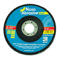 Круги пелюсткові торцеві Novoabrasive Profi AL T29 P40 125*22.2 (5 шт/уп)