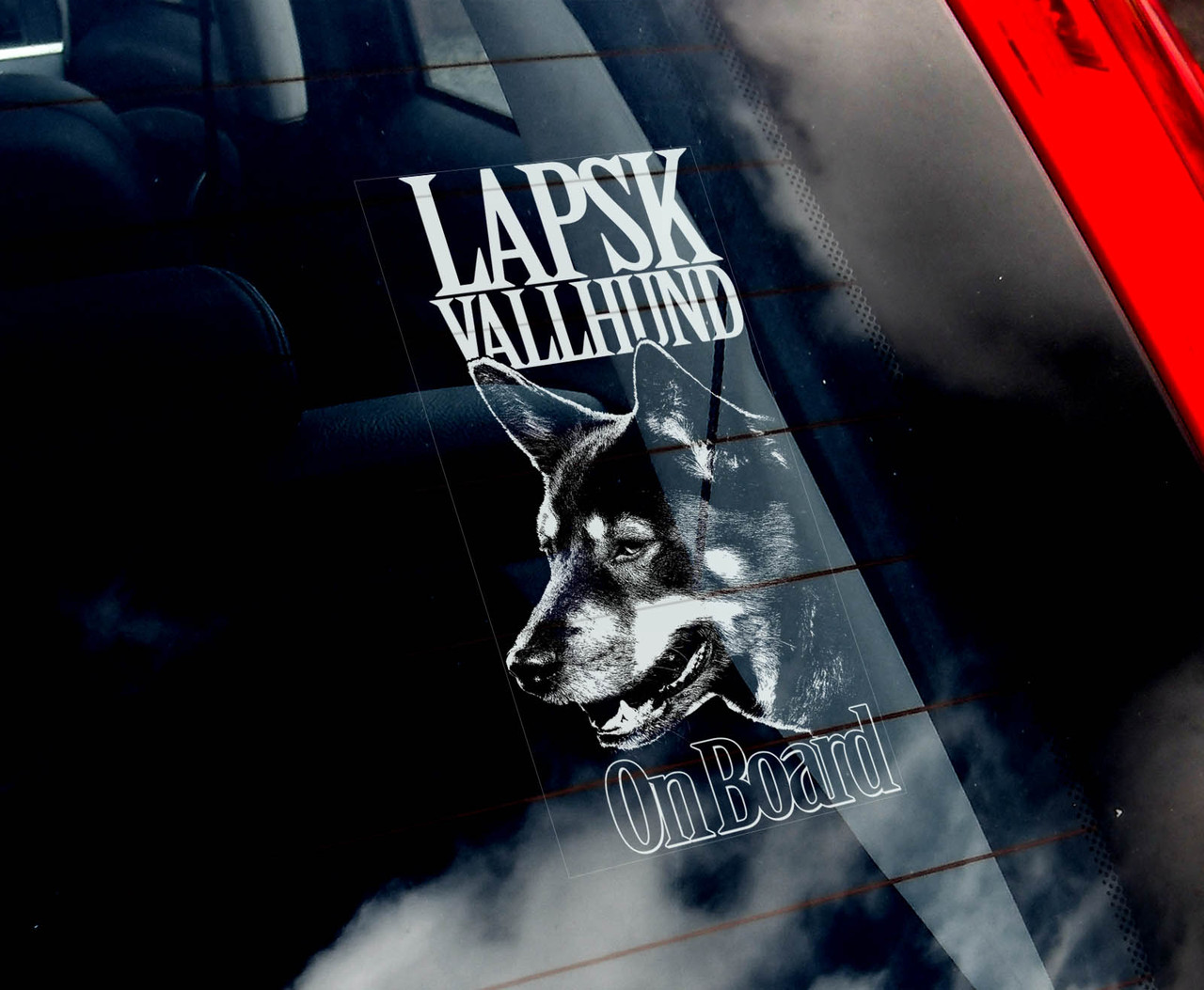 Лапландський Вальхунд (Лопарська пастуша собака) Оленийонний собака стикер, фото 1