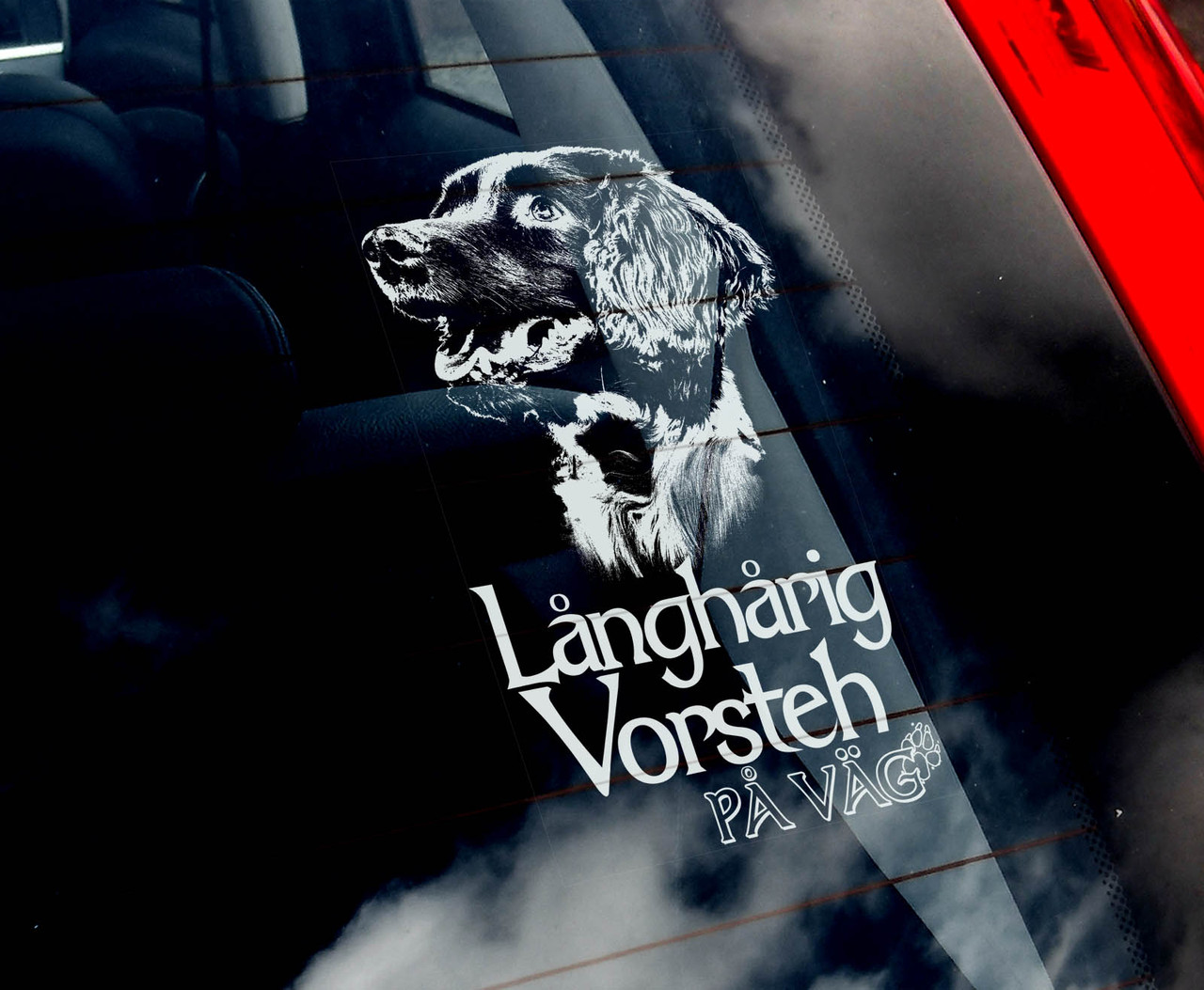 Німецький довгошерстий легкий стикер, фото 1