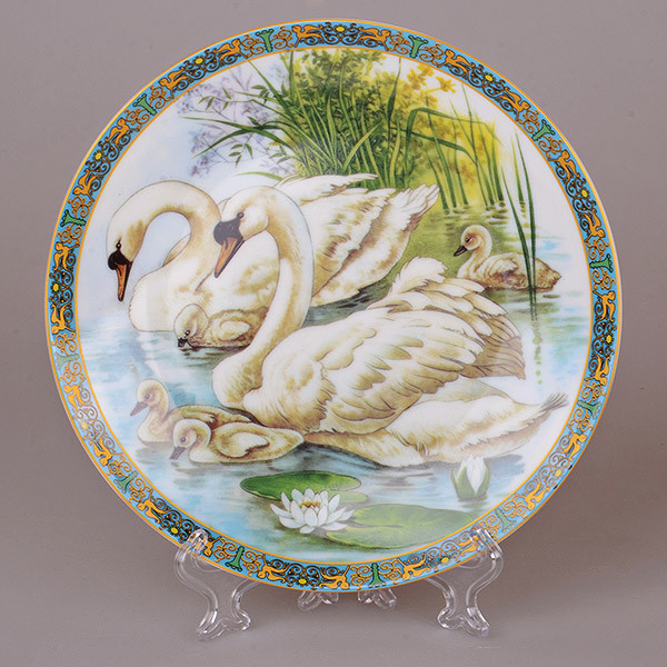Декоративна тарілка Lefard Лебеді 20 см 921-0022