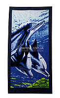 Полотенце пляжное 75*150 "Dolphin-2"​​​​​​ Merzuka
