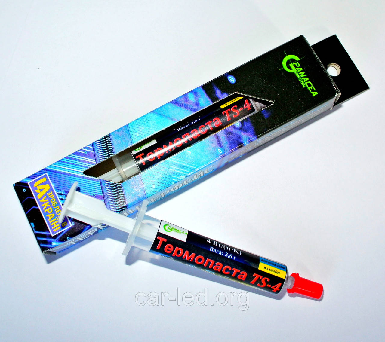 ТЕРМОПАСТА TS-4 (4.8W/mk) (3,2г.-1мл) в упаковці, фото 1