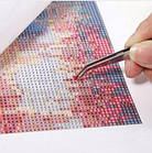 Алмазна вишивка "Кава для закоханих" 30х20 см, квадратні стрази, повна викладка Huacan, фото 6