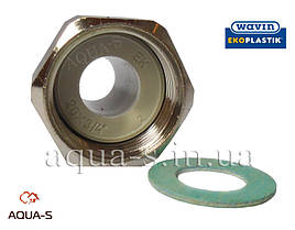 Штуцер перехідний Wavin Ekoplastik (PPR) DN 20х3/4" з накидною гайкою (Чехія)