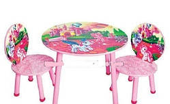 Набір дитячих меблів G002-053 (дитячий столик і стільчики), дерево. КИЇВ