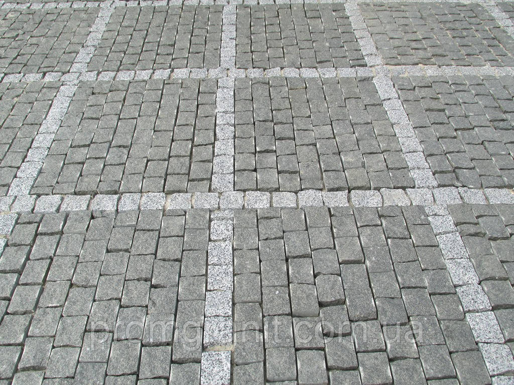 Бруківка гранітна темно-сіра, фото 1