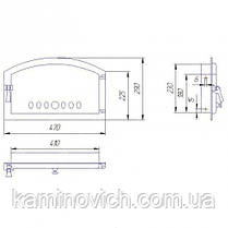 Дверцята для камінних печей SVT 422, фото 2