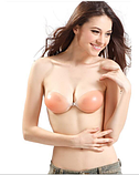 Збільшення грудей. Потовщений силіконовий накладний ліфчик. Un BRA бюстгальтер невидимка (Ан Бра), фото 4