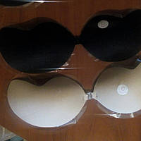 Накладний бюстгальтер для масажу. Бюст силіконовий накладний беж