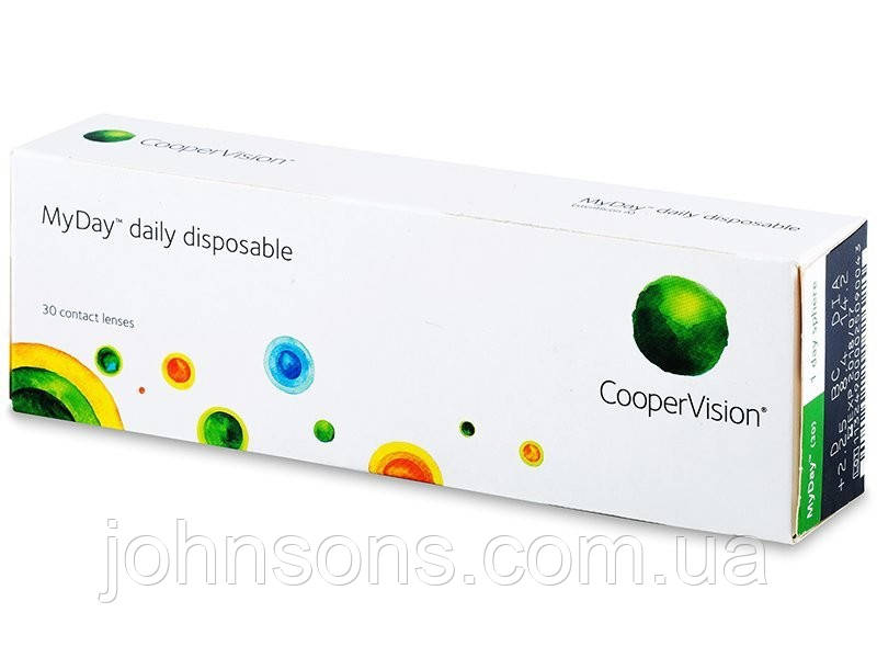 MyDay Daily disposible1уп(30шт)| Одноденні контактні лінзи| MyDay CooperVision, фото 1