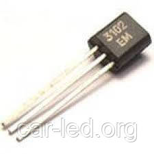 КТ3102Ам транзистор NPN (200мА 50В) (h21э: 100-200) 0,2W (ТО92), фото 1