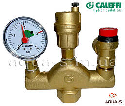 Група безпеки Caleffi DN 1" (3 бари) для систем опалення (Італія) 302630