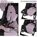 Дитяча коляска-тростина King Рожева (M 3427-8) з кошиком, фото 4