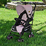 Дитяча коляска-тростина King Рожева (M 3427-8) з кошиком, фото 5