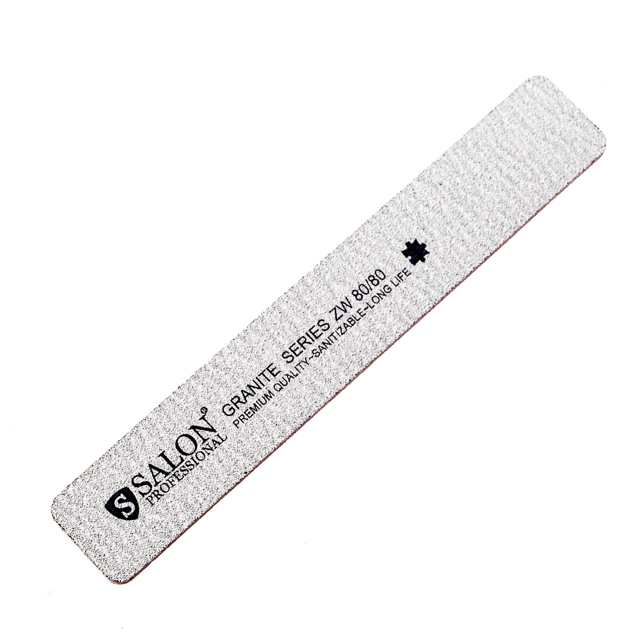 Пилка для нігтів Salon Professional 80/80 GRANITE широка, прямокутна SP030