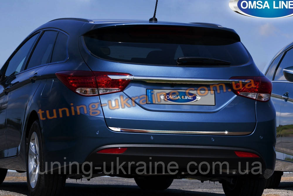 Нижня кромка кришки багажника Omsa на Hyundai i40 2011-2014 wagon