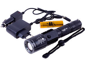 Тактичний Ліхтар Police BL-U01-T6 50000W з USB, фото 1