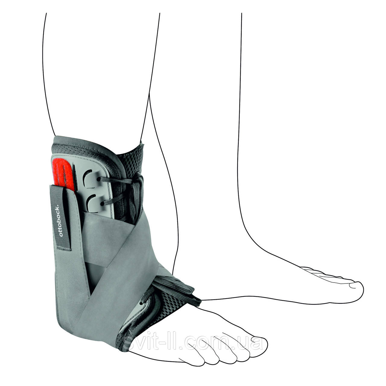 Гомілково-ступневий ортез на шнурівці посилений Malleo Sprint