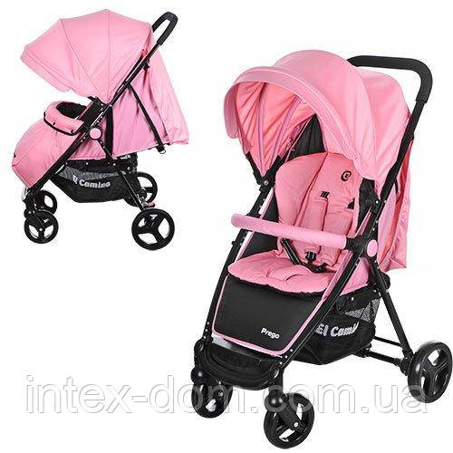 Прогулочная коляска Bambi Розовая (M 3435-8 PREGO) с колесами Eva Foam ...