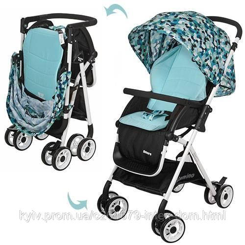 Дитяча прогулянкова коляска Блакитна (HC300-BLUE), фото 1