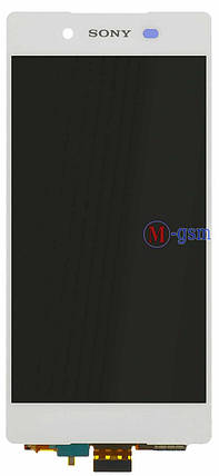 LCD-модуль Sony Xperia Z3 E6533, E6553 білий, фото 2