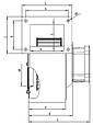 Вентилятор BAHCIVAN BDRS 120-60 для котлів від 10 до 50 кВт, фото 2