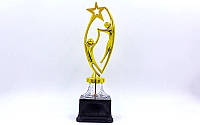 Награда спортивная (приз спортивный) Run YK-132A, золото: пластик, высота 30,5см