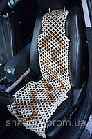 Деревянная накидка массажная для сиденья в авто НД 031