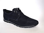 Кросівки літні в сіточку нубук чоловіче взуття великих розмірів Rosso Avangard BS ANBlu, фото 6