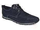 Кросівки літні в сіточку нубук чоловіче взуття великих розмірів Rosso Avangard BS ANBlu, фото 7