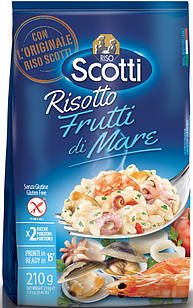 Ризото Riso Scotti Risotto Frutti di Mare (з морепродуктами), 210 грамів