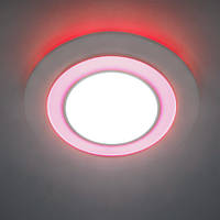 Світлодіодний світильник вбудований (даунлайт) з червоною підсвіткою вбудований Feron AL2550 16W