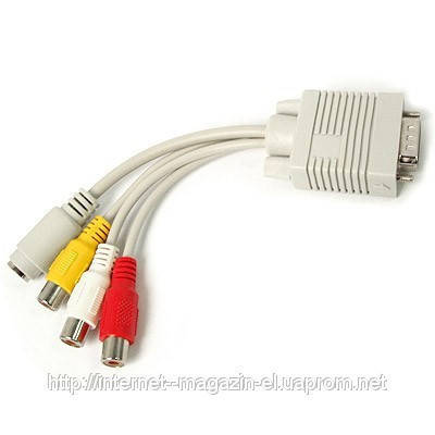 Переходник VGA S video Rca тюльпан, цена 116 грн - Prom.ua (ID#1728628)