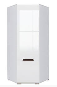 Шафа кутова Ацтека (Амелія) SZFN1D 21 10 БРВ 2100x845x845мм білий глянець + венге магія