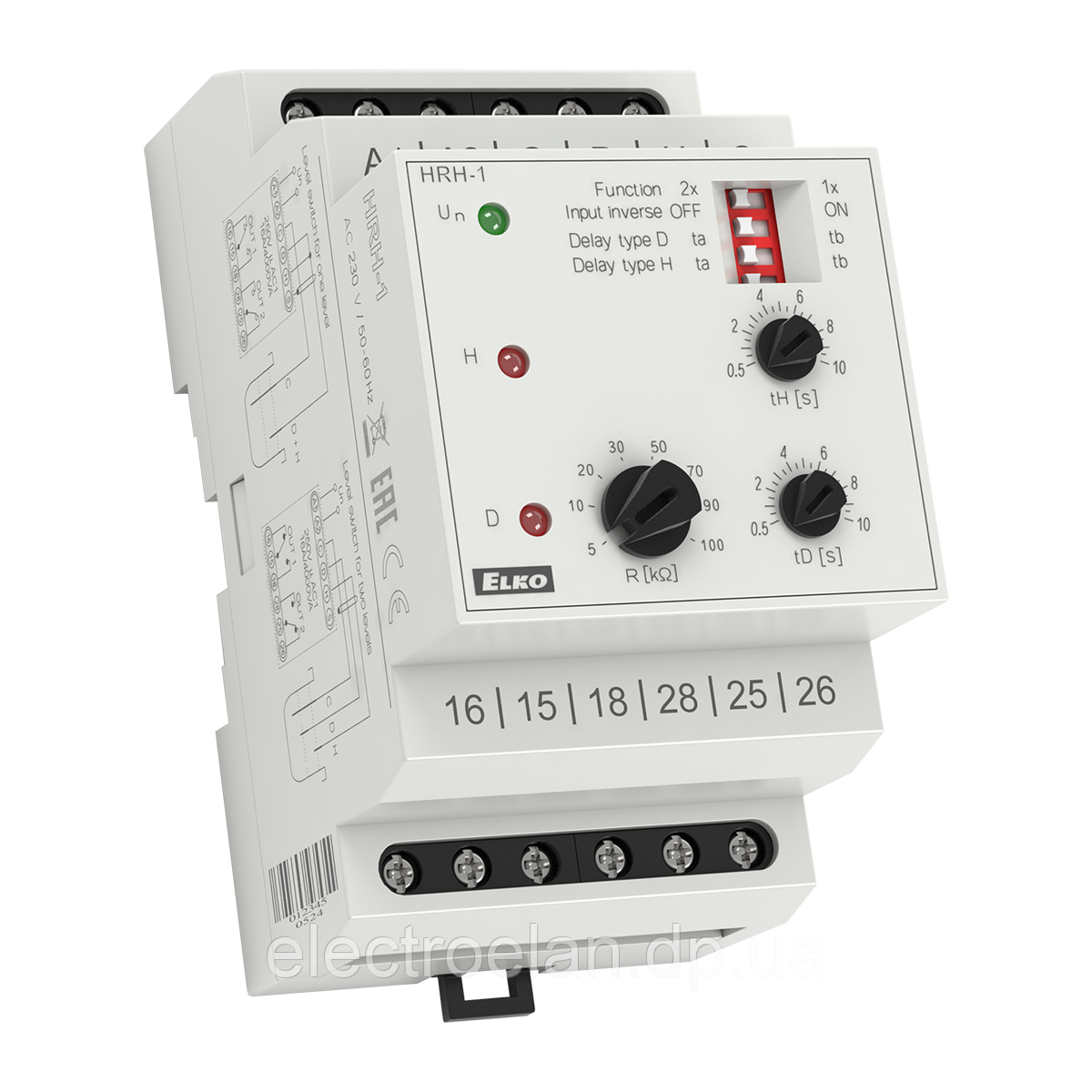Реле контроля уровня жидкости HRH-1/230V, ELKOep