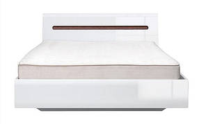 Ліжко 160 Ацтека (Амелія) LOZ 160 БРВ 860х1650х2140 мм білий глянець + венге магія З каркасом Без каркаса, 18