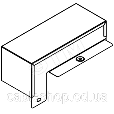 Відгалужувач-кришка Т-обр вертикальний вниз DDS 100/50