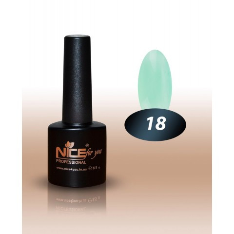 Гель-лак Nice for you No 18 сніжна м'ята 8,5 мл