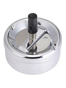 Попільничка з кнопкою металева 9x4,5 см. Hendi