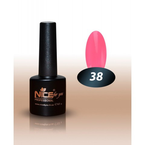 Гель-лак Nice for you No 38 яскравий рожевий 8,5 мл