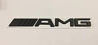 Эмблема кузова Mercedes AMG чёрная матовая