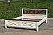 Ліжко Нормандія 1800*2000 (ваніль+тем.горіх), фото 2