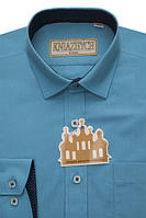 Стильна сорочка для хлопчика з довгим рукавом.