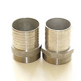 Штуцер під шланг із зовнішнім різьбленням G1"х32мм ст. 12Х18Н10Т, фото 7