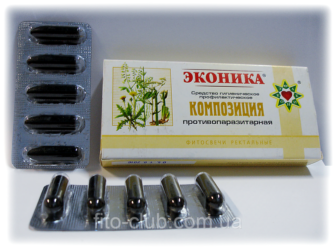 Свічки Еконіка Протипаразитарні 10 шт