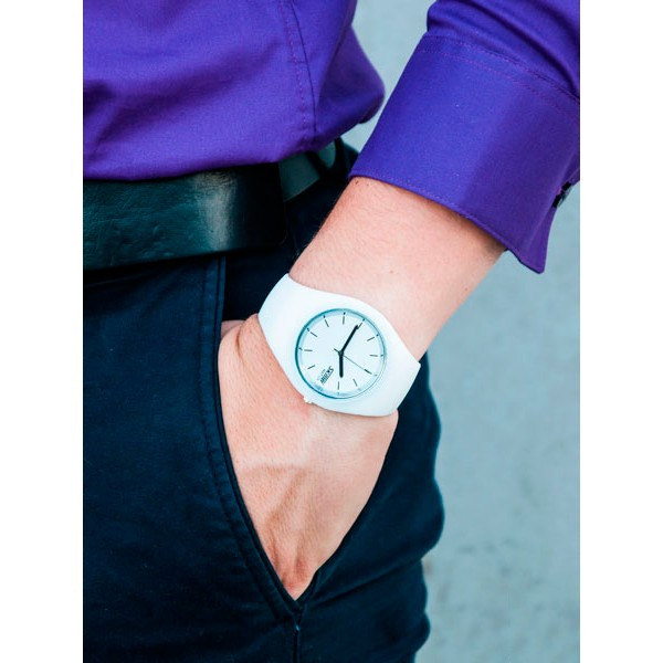 Женские оригинальные наручные часы Skmei 9068 Rubber (Белый) - фото 3 - id-p542184269