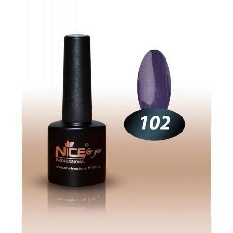 Гель-лак Nice for you No102 фіолетово-бузковий бриз 8,5 мл